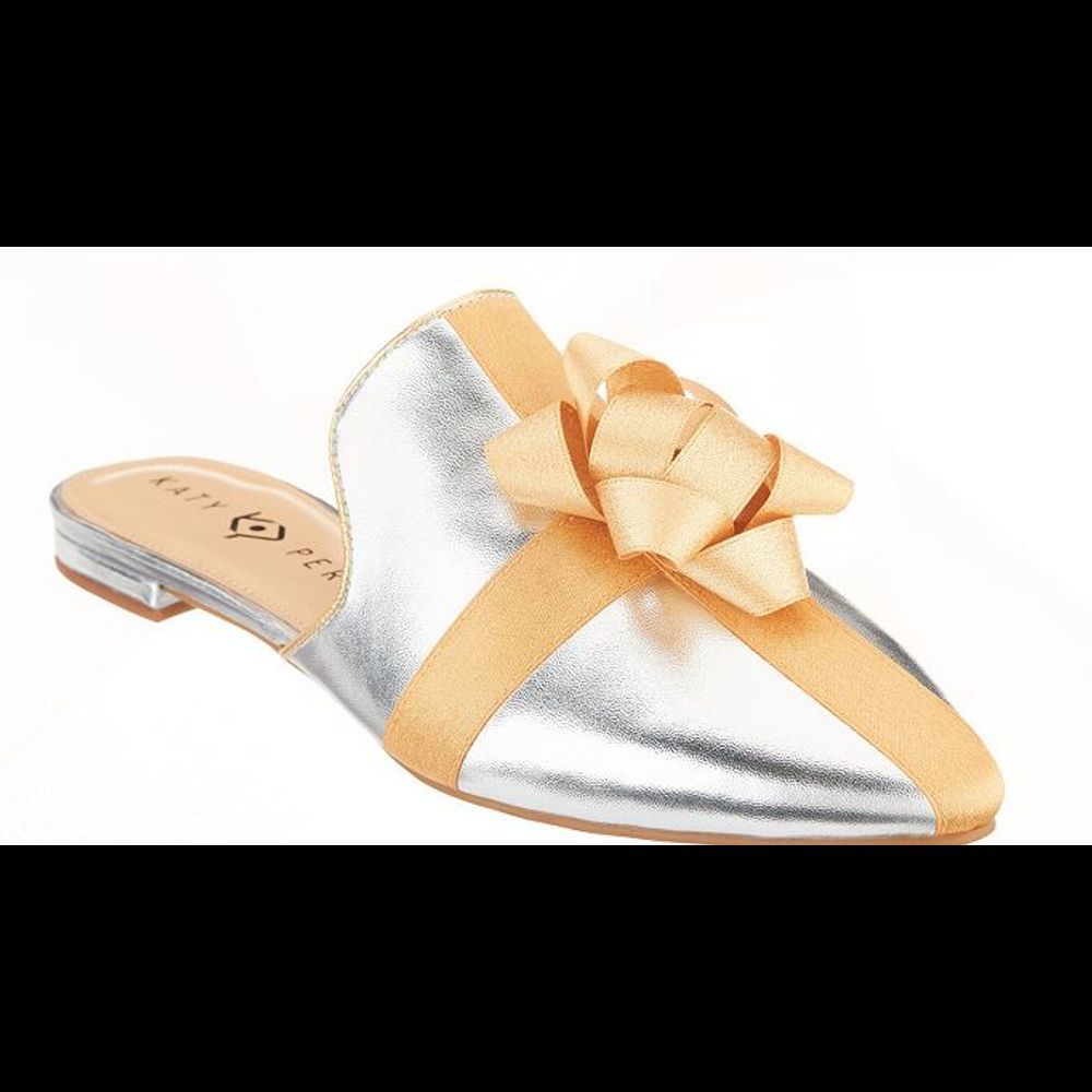 Katy Perry Holiday Bow Mules The Stephanie Silver - Medium